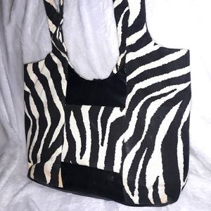Zebra Print Black and White purse